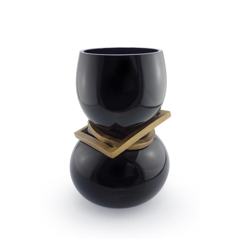 VASE HORACE - BLACK