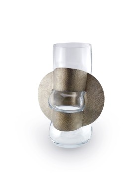 EGO -Vase en Verre Soufflé - SILVER